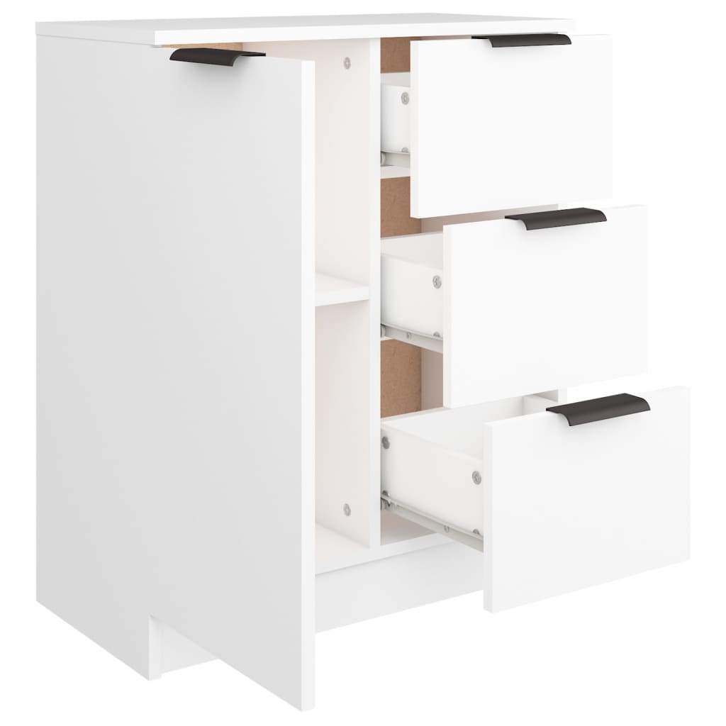 Dressoir 60X30X70 Cm Bewerkt Hout Wit