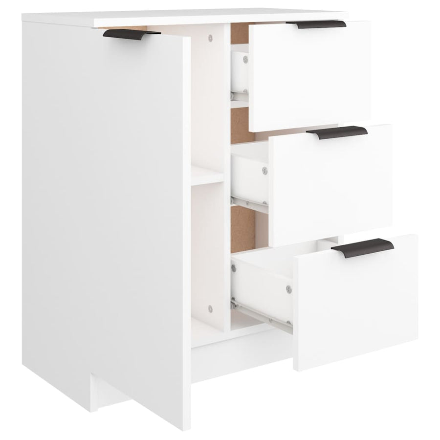 Dressoir 60X30X70 Cm Bewerkt Hout Wit