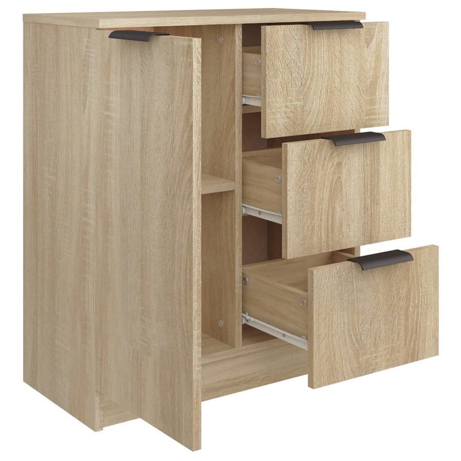 Dressoir 60X30X70 Cm Bewerkt Hout Kleurig Sonoma eiken
