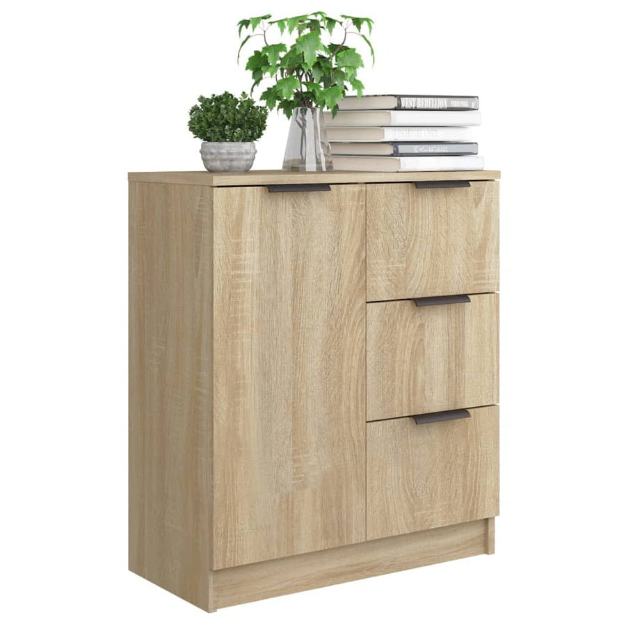 Dressoir 60X30X70 Cm Bewerkt Hout Kleurig Sonoma eiken