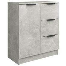 Dressoir 60X30X70 Cm Bewerkt Hout Betongrijs