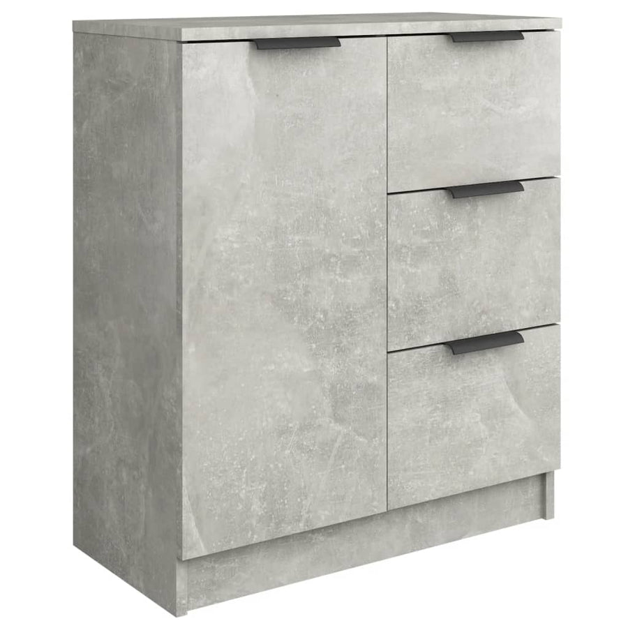 Dressoir 60X30X70 Cm Bewerkt Hout Betongrijs
