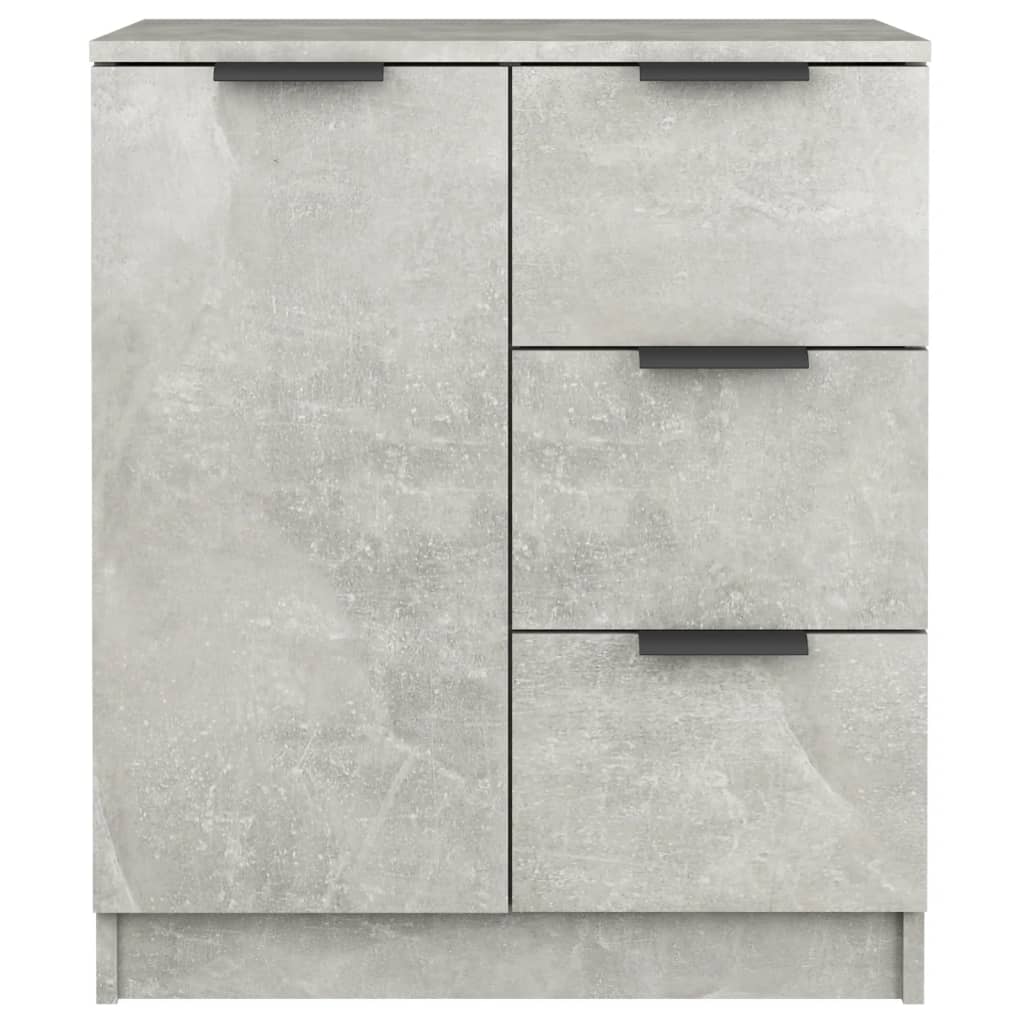 Dressoir 60X30X70 Cm Bewerkt Hout Betongrijs