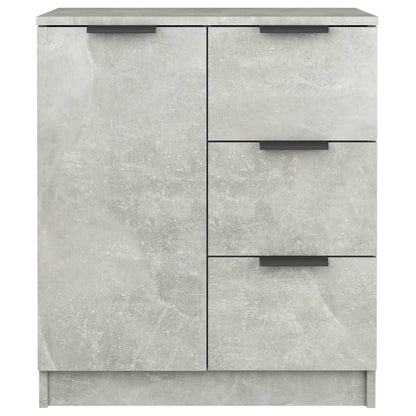 Dressoir 60X30X70 Cm Bewerkt Hout Betongrijs