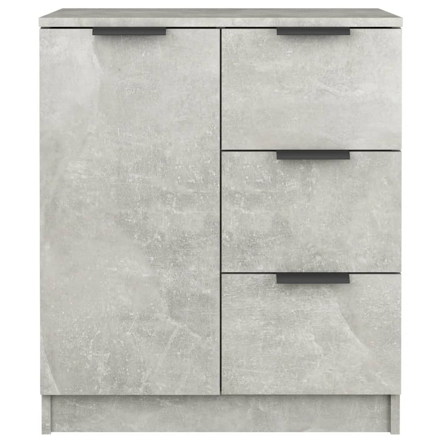 Dressoir 60X30X70 Cm Bewerkt Hout Betongrijs