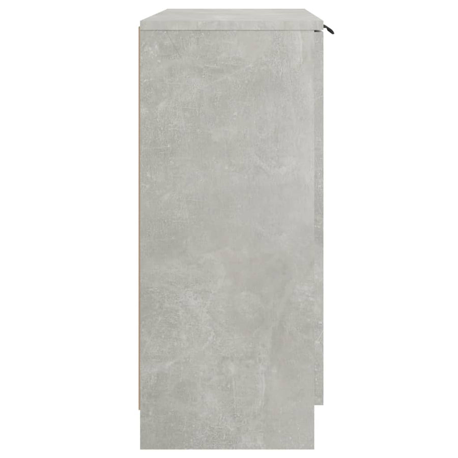 Dressoir 60X30X70 Cm Bewerkt Hout Betongrijs