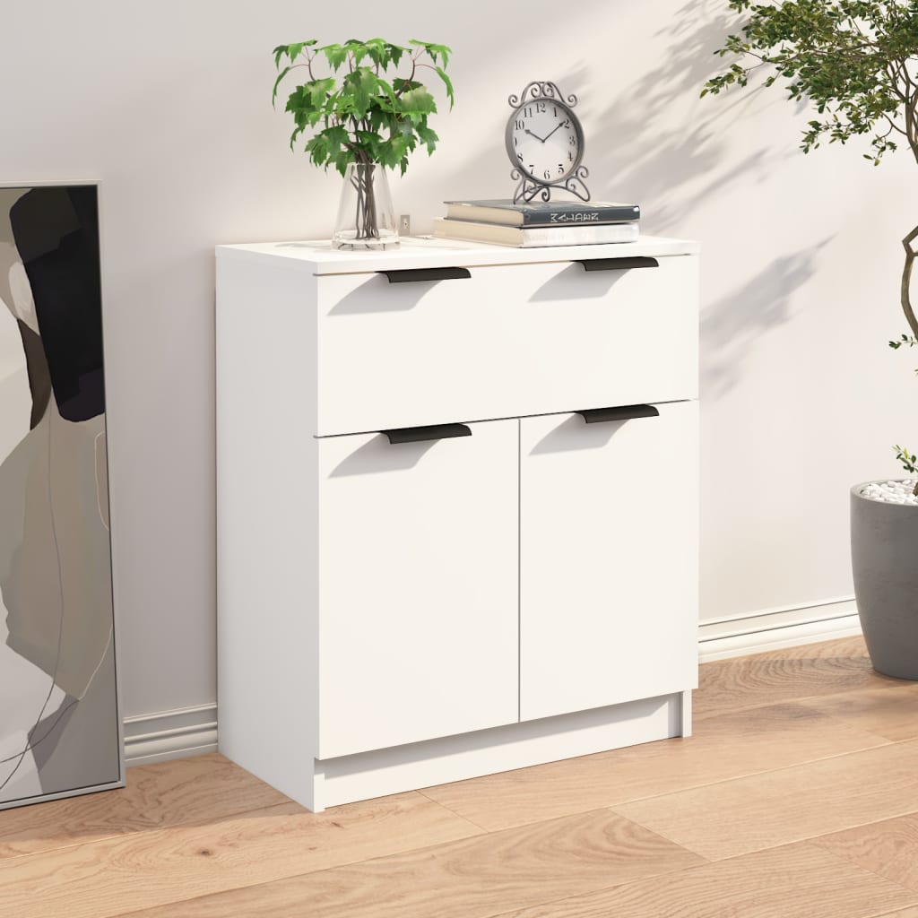 Dressoir 60X30X70 Cm Bewerkt Hout Wit