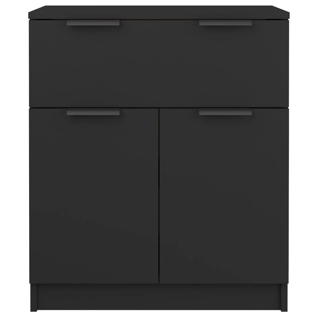 Dressoir 60X30X70 Cm Bewerkt Hout Zwart