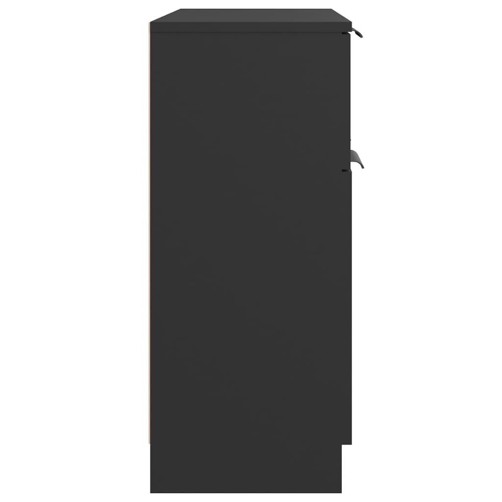 Dressoir 60X30X70 Cm Bewerkt Hout Zwart