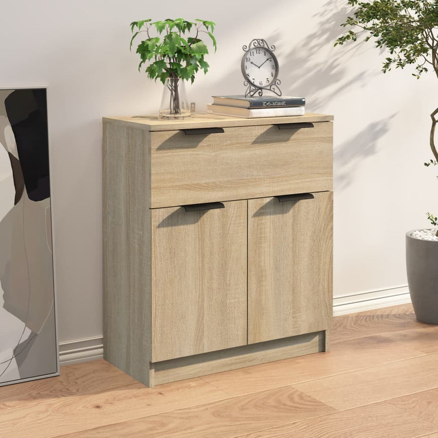 Dressoir 60X30X70 Cm Bewerkt Hout Sonoma Eikenkleurig
