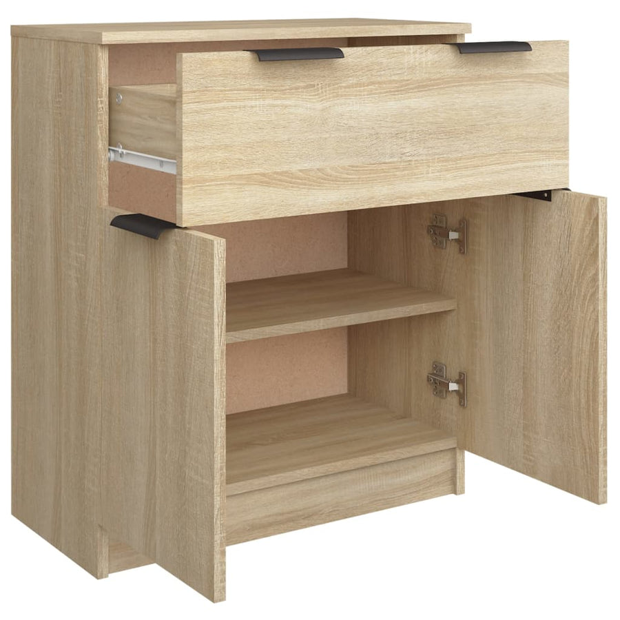 Dressoir 60X30X70 Cm Bewerkt Hout Sonoma Eikenkleurig