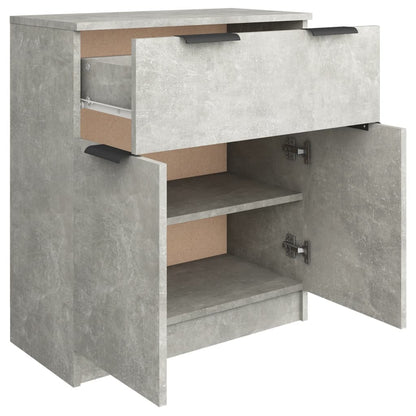 Dressoir 60X30X70 Cm Bewerkt Hout Betongrijs