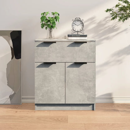 Dressoir 60X30X70 Cm Bewerkt Hout Betongrijs