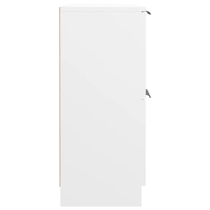 Dressoir 60X30X70 Cm Bewerkt Hout Wit