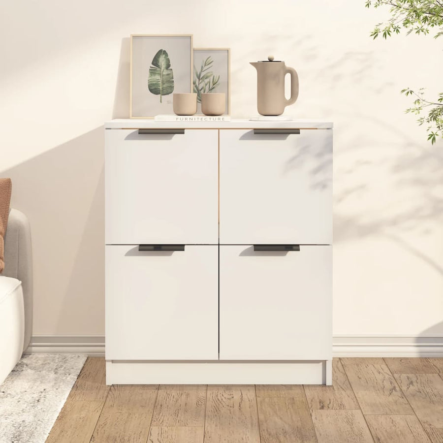 Dressoir 60X30X70 Cm Bewerkt Hout Wit