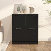 Dressoir 60x30x70 cm zwart bewerkt hout