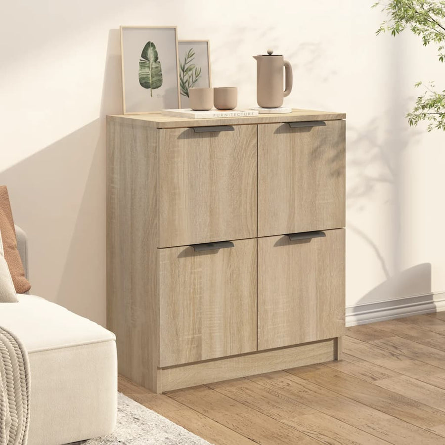 Dressoir 60X30X70 Cm Bewerkt Hout Sonoma Eikenkleurig