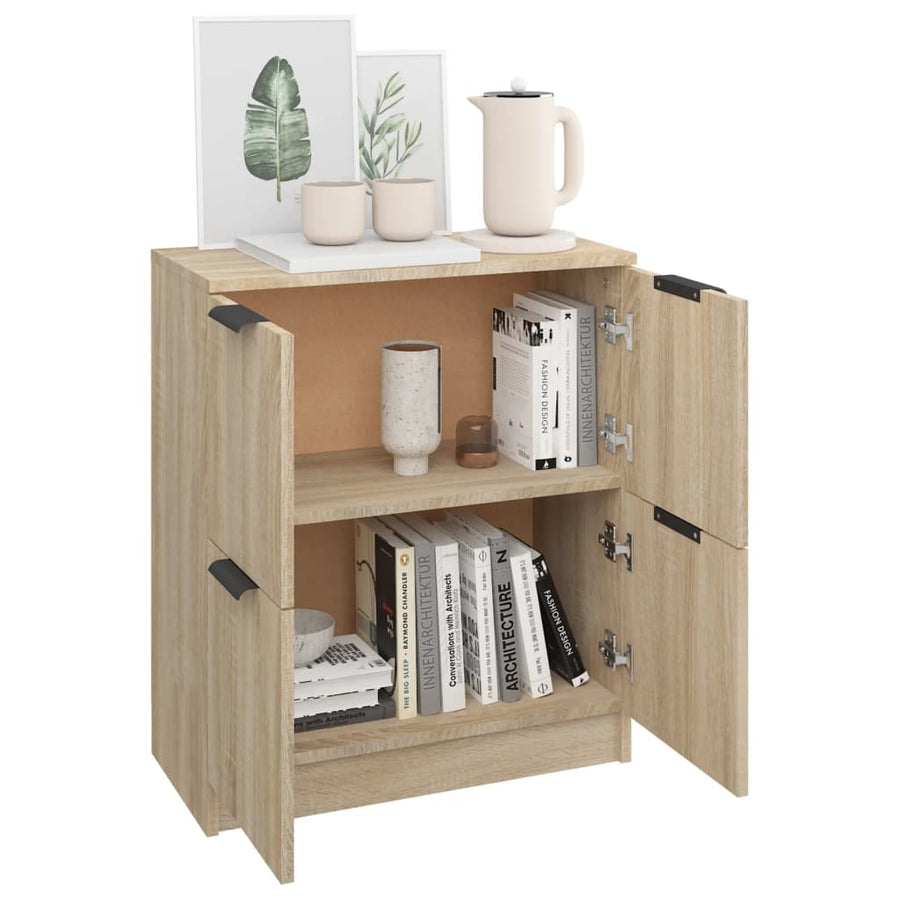 Dressoir 60X30X70 Cm Bewerkt Hout Sonoma Eikenkleurig