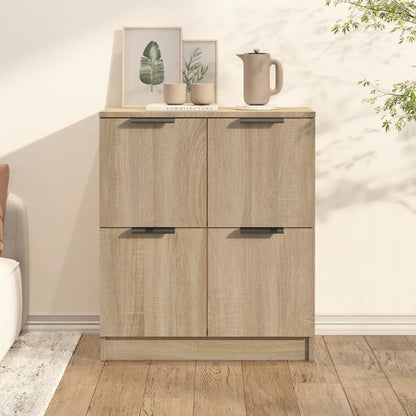 Dressoir 60X30X70 Cm Bewerkt Hout Sonoma Eikenkleurig