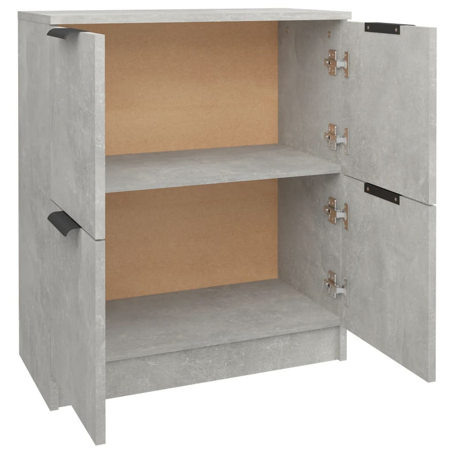 Dressoir 60X30X70 Cm Bewerkt Hout Betongrijs