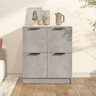 Sideboard 60x30x70 cm engineered wood concrete gray