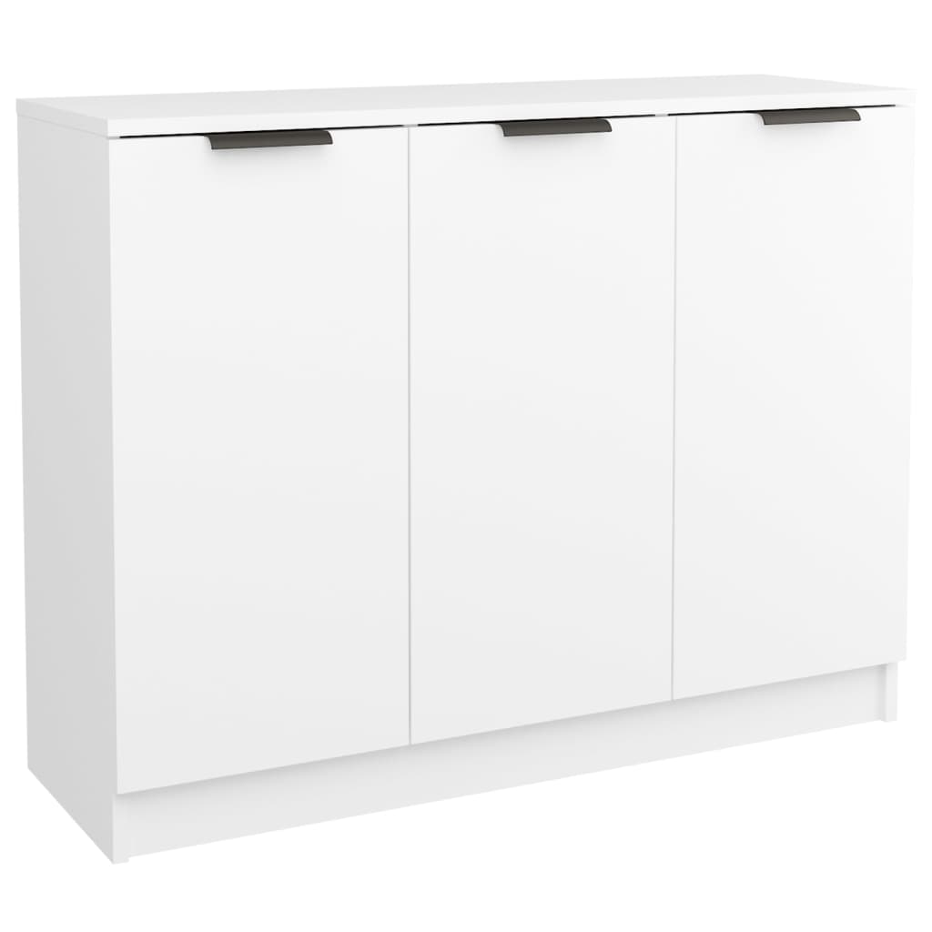 Dressoir 90,5X30X70 Cm Bewerkt Hout Wit