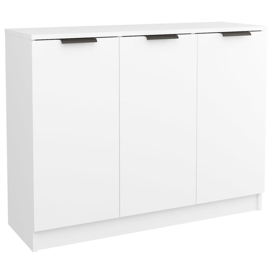 Dressoir 90,5X30X70 Cm Bewerkt Hout Wit
