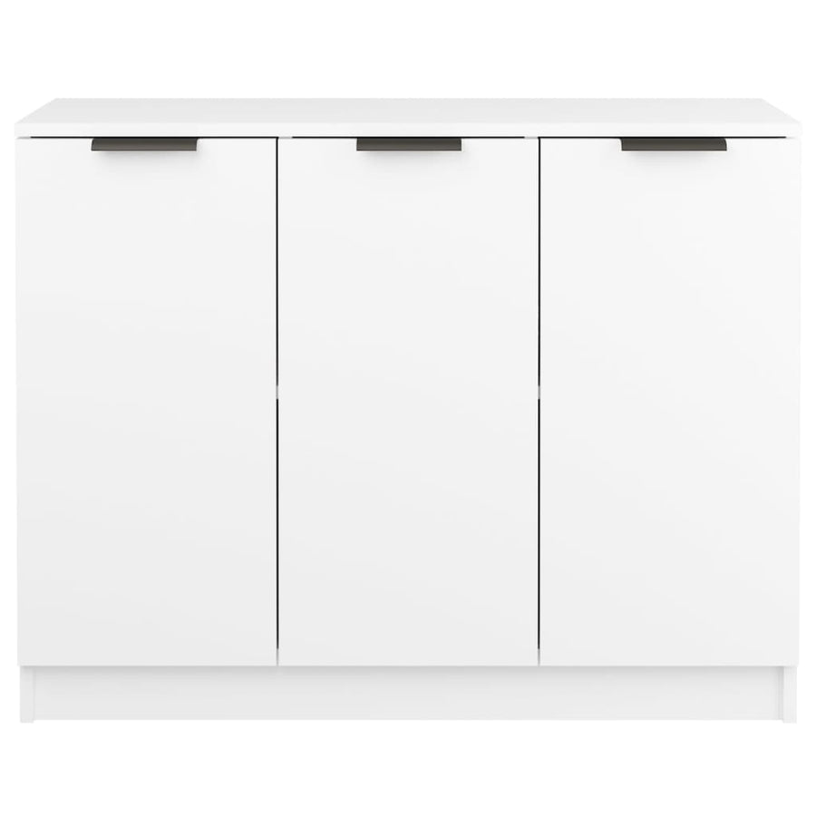 Dressoir 90,5X30X70 Cm Bewerkt Hout Wit