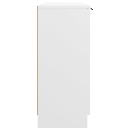Dressoir 90,5X30X70 Cm Bewerkt Hout Wit