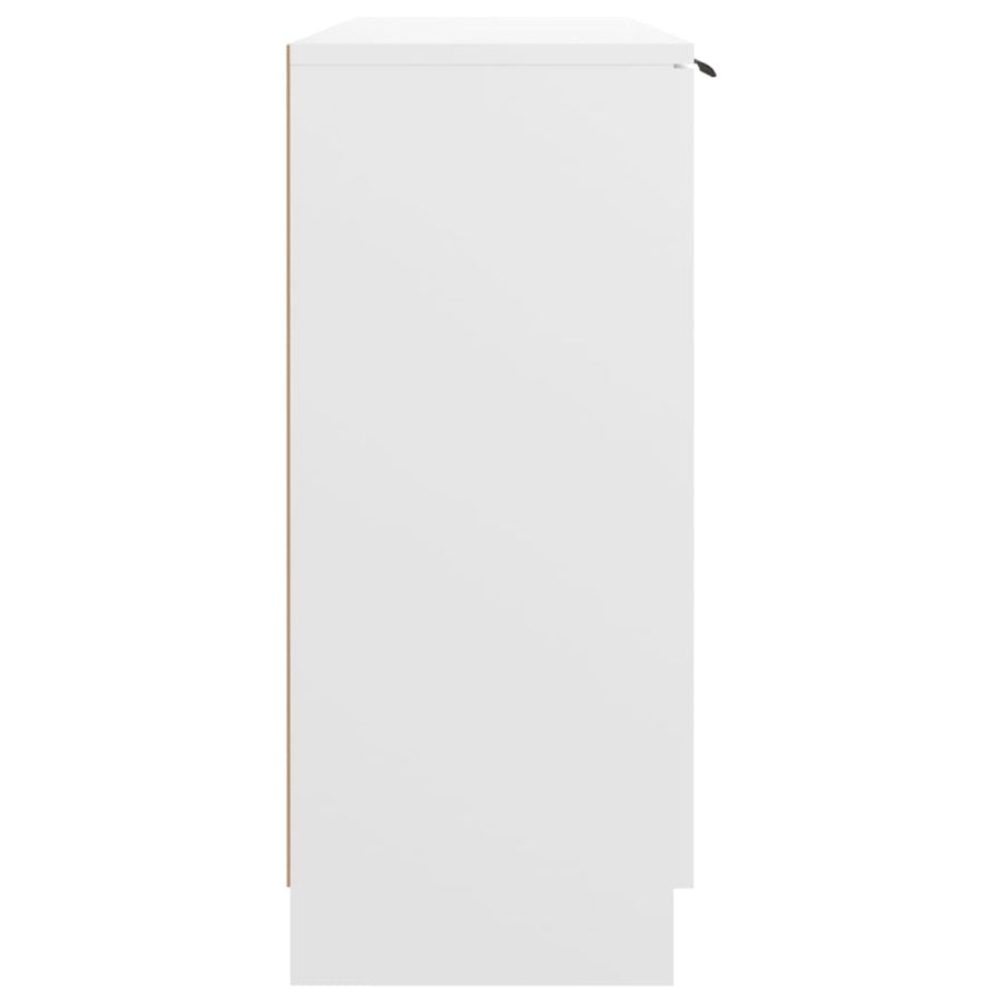 Dressoir 90,5X30X70 Cm Bewerkt Hout Wit