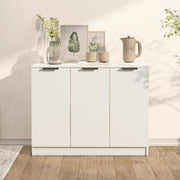 Dressoir 90,5x30x70 cm bewerkt hout wit wandmontage