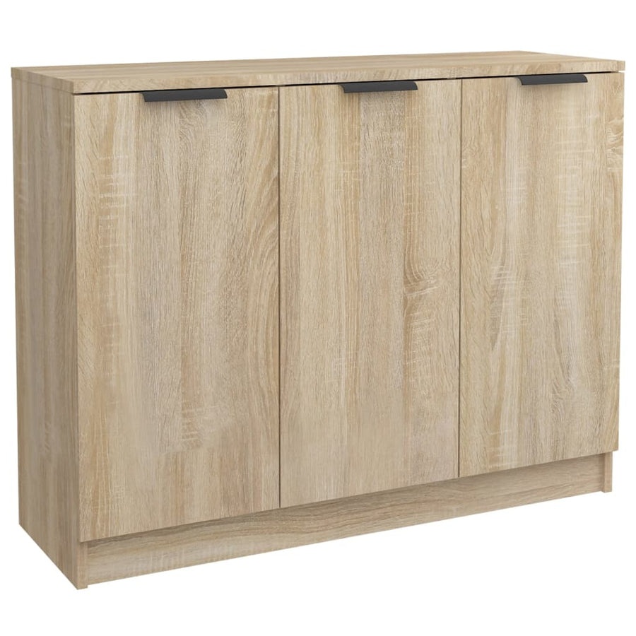 Dressoir 90,5X30X70 Cm Bewerkt Hout Kleurig Sonoma eiken