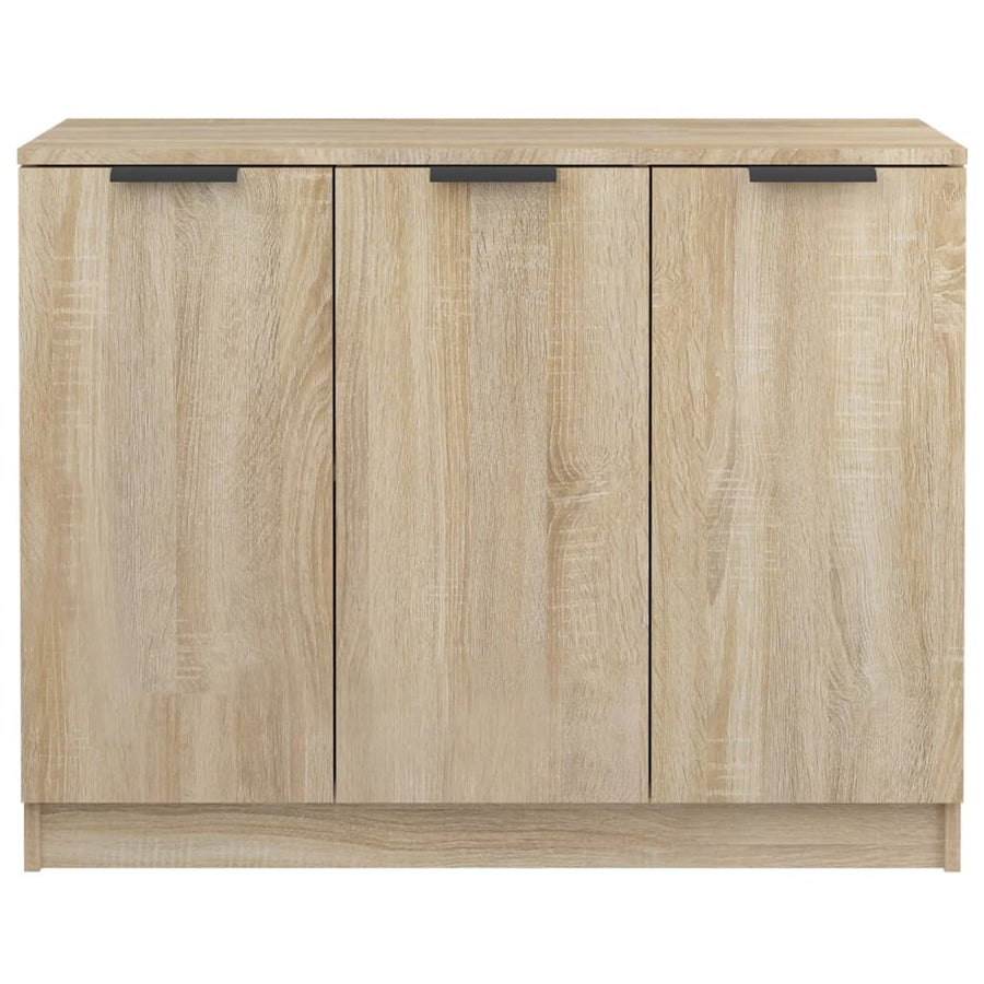 Dressoir 90,5X30X70 Cm Bewerkt Hout Kleurig Sonoma eiken