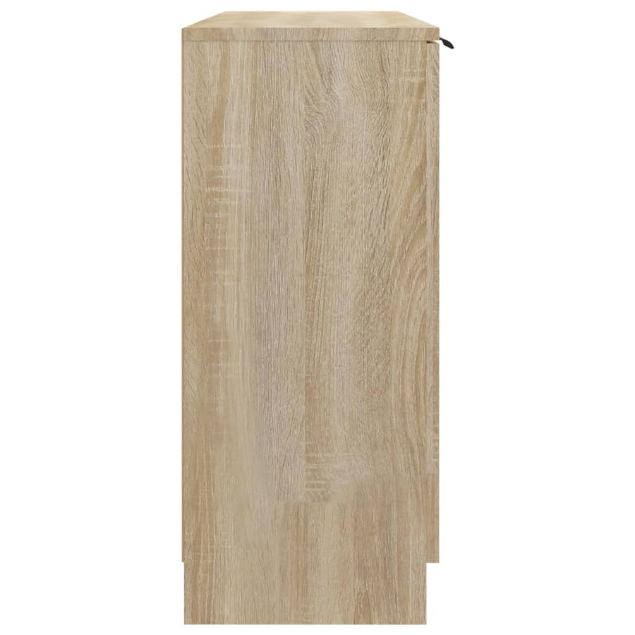 Dressoir 90,5X30X70 Cm Bewerkt Hout Kleurig Sonoma eiken