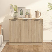 Dressoir 90,5x30x70 cm bewerkt hout sonoma eiken