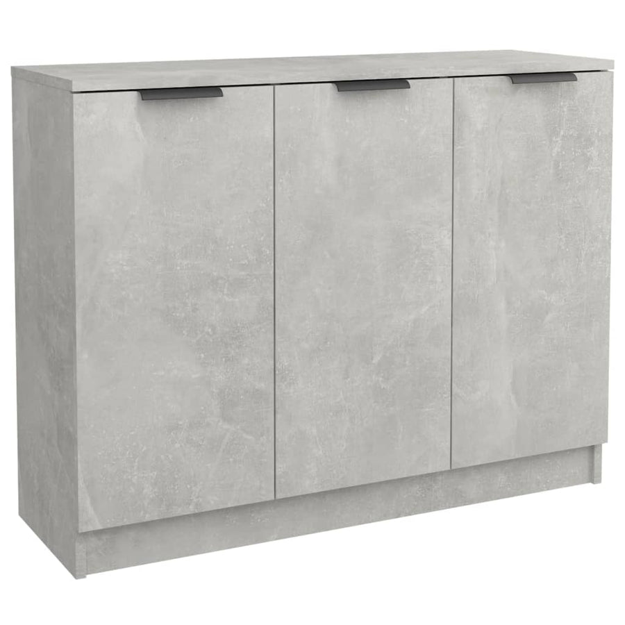 Dressoir 90,5X30X70 Cm Bewerkt Hout Betongrijs