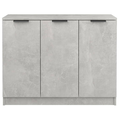 Dressoir 90,5X30X70 Cm Bewerkt Hout Betongrijs