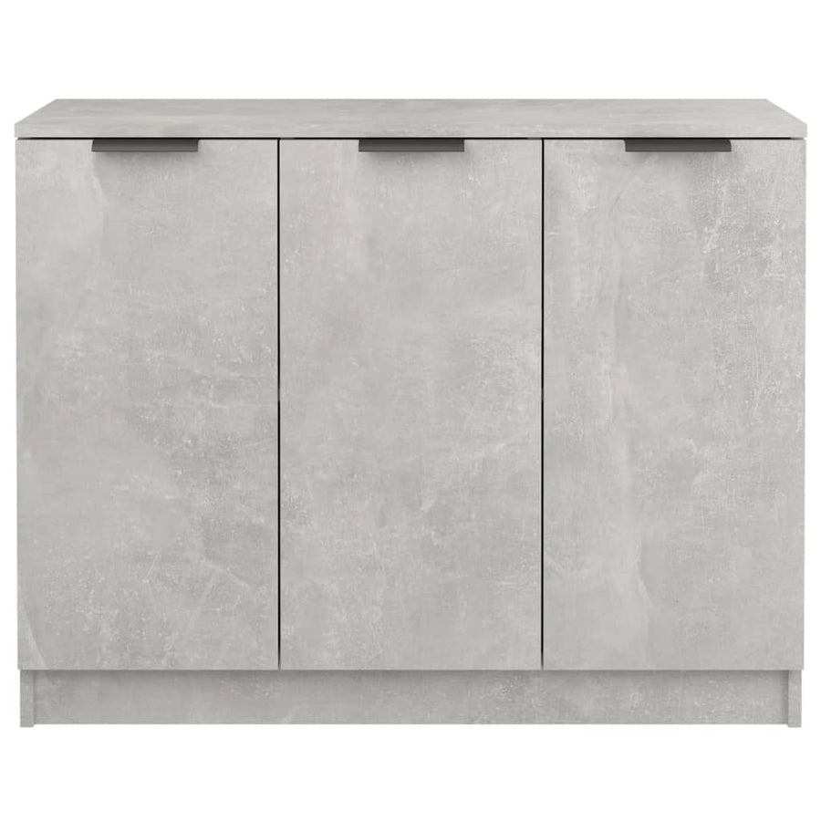 Dressoir 90,5X30X70 Cm Bewerkt Hout Betongrijs