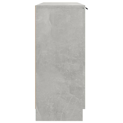 Dressoir 90,5X30X70 Cm Bewerkt Hout Betongrijs