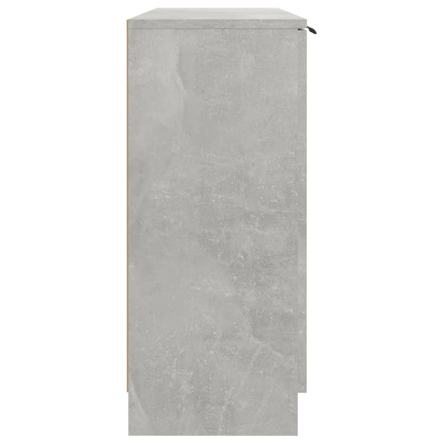 Dressoir 90,5X30X70 Cm Bewerkt Hout Betongrijs