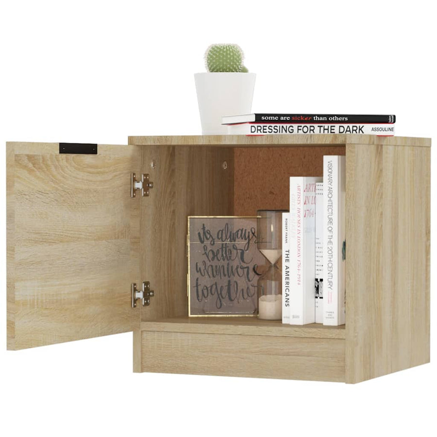Nachtkastjes 40X39X40 Cm Kleurig 2 Sonoma eiken