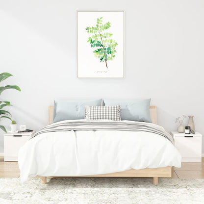 Nachtkastjes 2 st 40x39x40 cm hoogglans wit