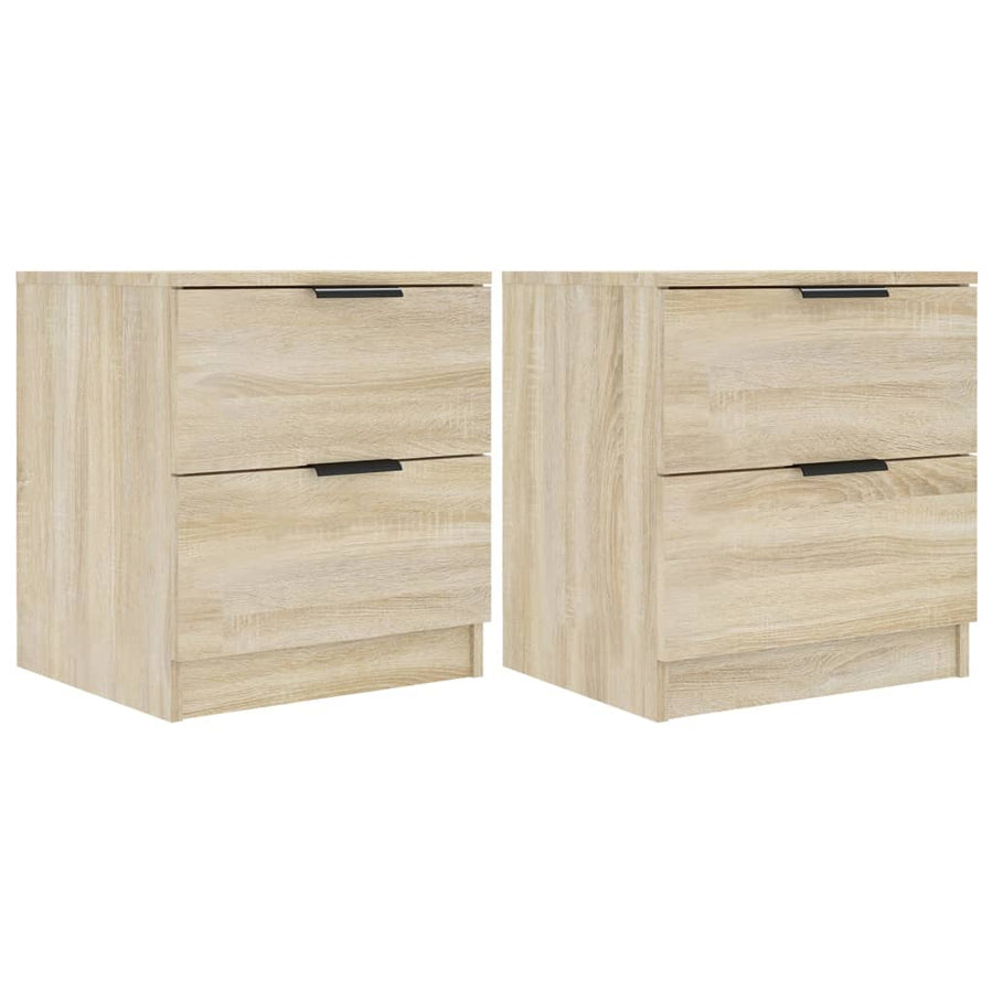 Nachtkastjes 2 St Bewerkt Hout Sonoma Eikenkleurig