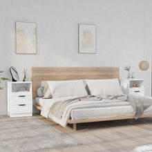 Nachtkastjes Bewerkt Hout 2 Wit