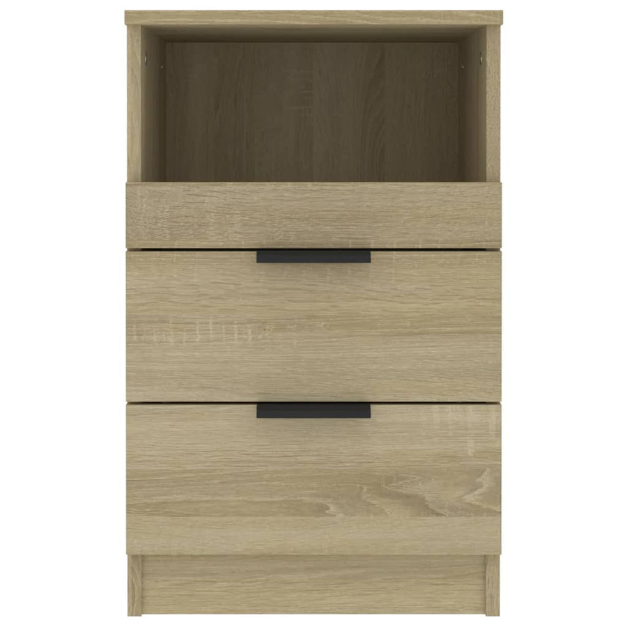 Nachtkastje bewerkt hout sonoma eikenkleurig 1 Sonoma eiken