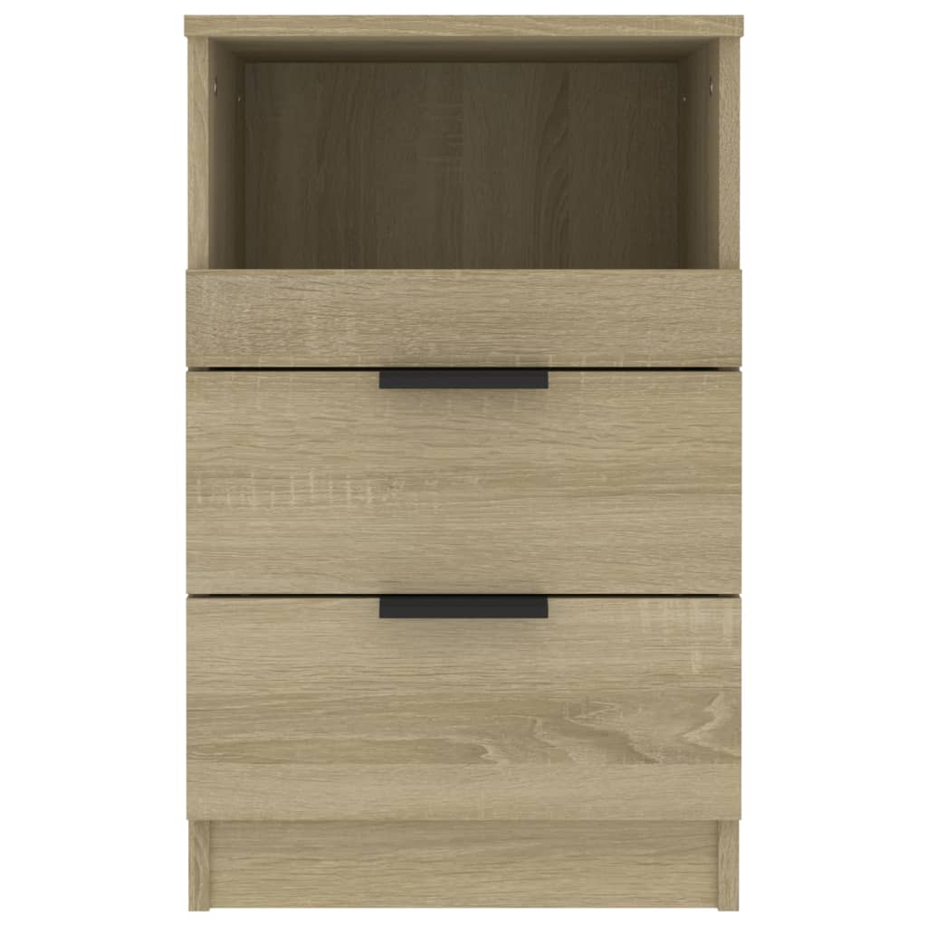 Nachtkastjes 2 st bewerkt hout sonoma eikenkleurig 2 Sonoma eiken