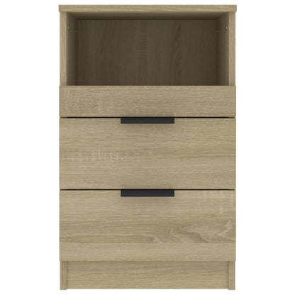 Nachtkastjes 2 st bewerkt hout sonoma eikenkleurig 2 Sonoma eiken