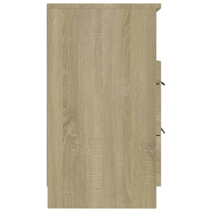 Nachtkastjes 2 st bewerkt hout sonoma eikenkleurig 2 Sonoma eiken