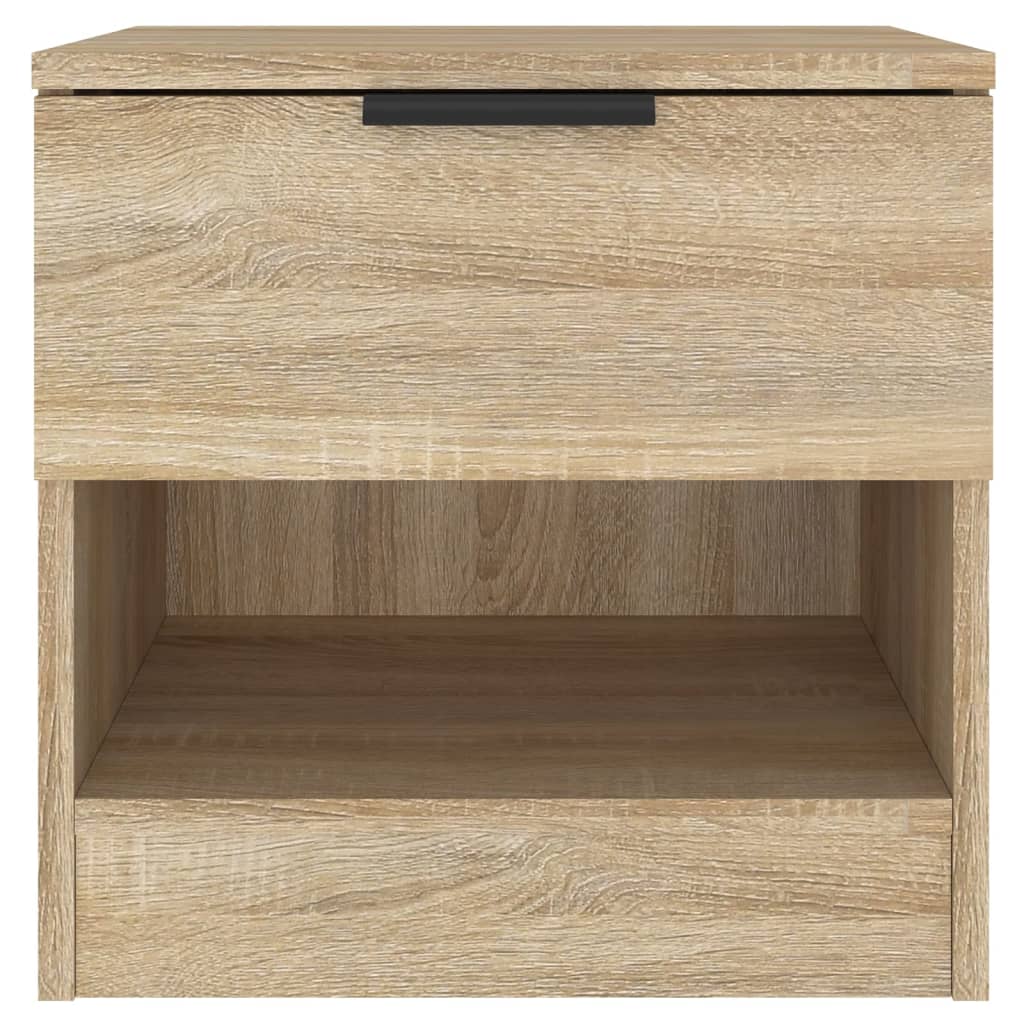 Nachtkastjes Bewerkt Hout Kleurig 2 Sonoma eiken