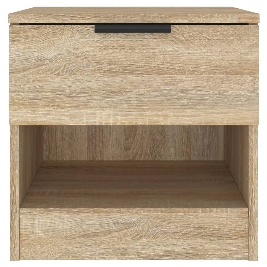 Nachtkastjes Bewerkt Hout Kleurig 2 Sonoma eiken